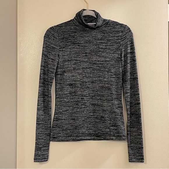 RAG & BONE Landon T-Neck in Black Heather - Picture 2 of 6